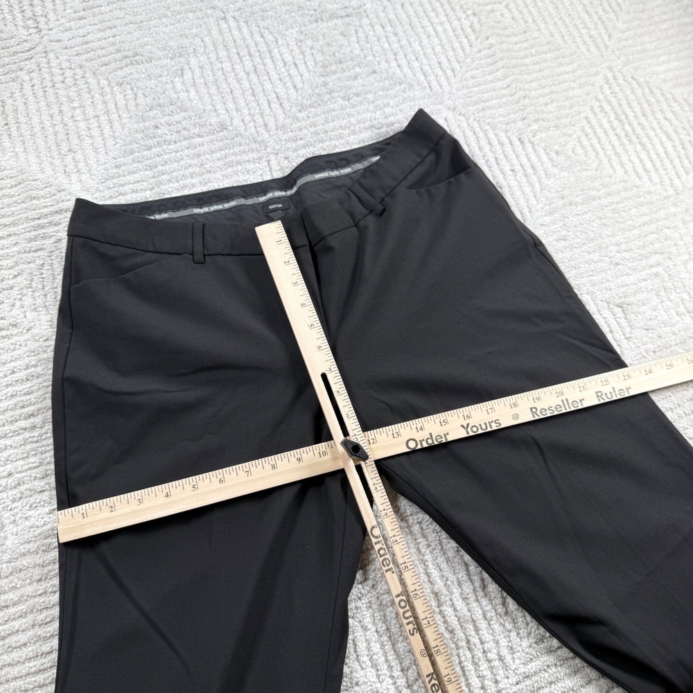 Express Design Studio Editor Pants Womens 14S Black Wide Leg Career Trousers Y2K - Picture 3 of 11